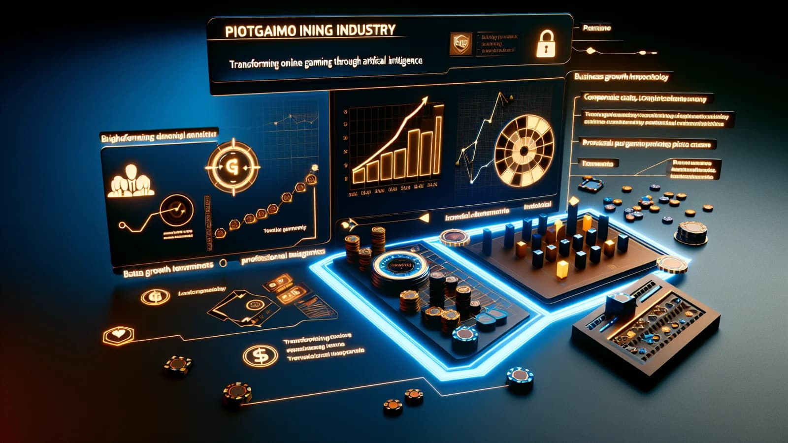 Editorial illustration: How Artificial Intelligence is Transforming Online Gaming Operations