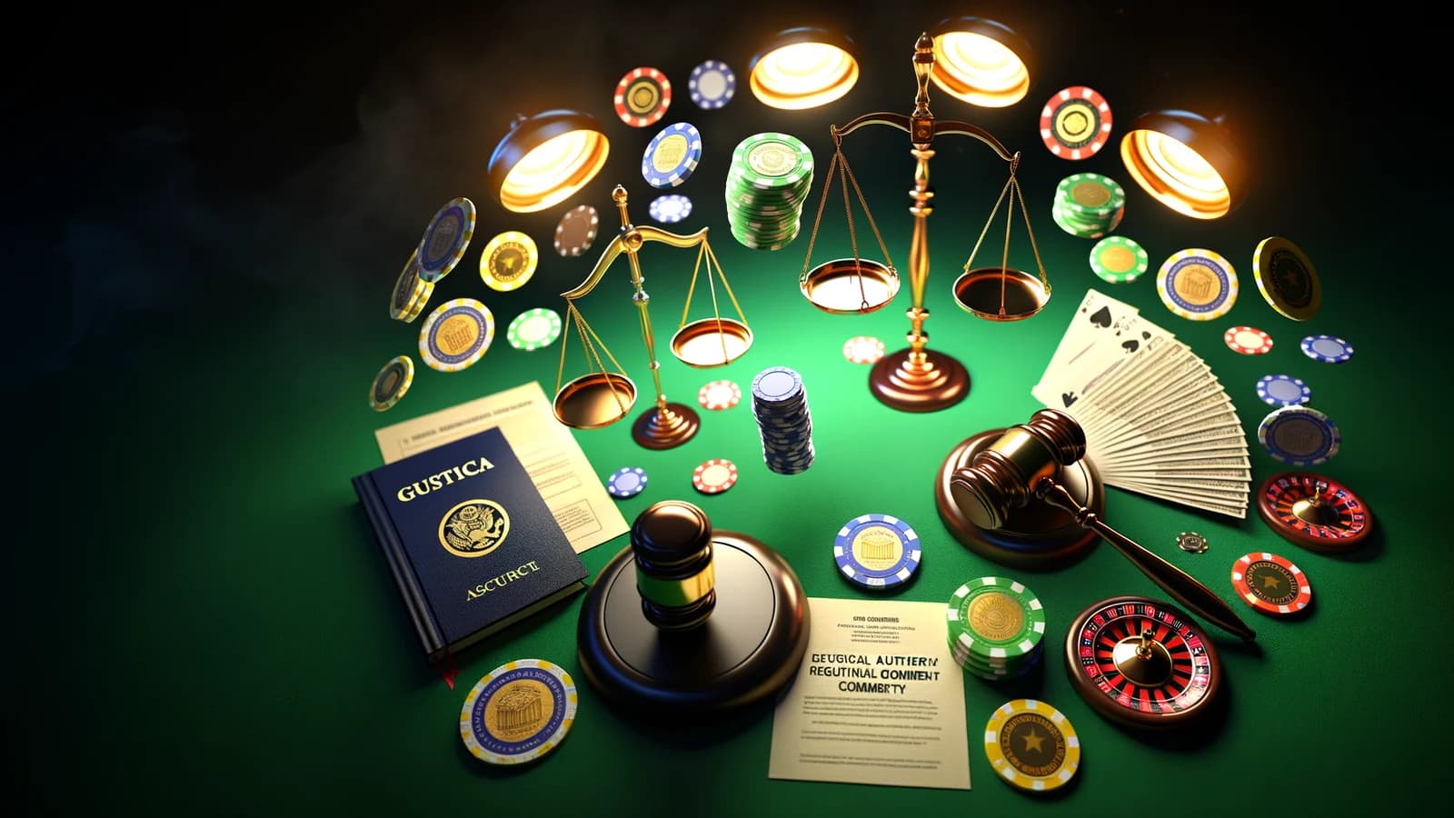 Editorial illustration: Dutch Regulator Imposes Record Fines on Offshore Gambling Operators