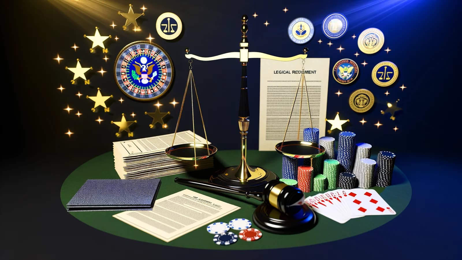 Editorial illustration: Indiana Senate Moves Forward with New Casino Plan in Northeast Region