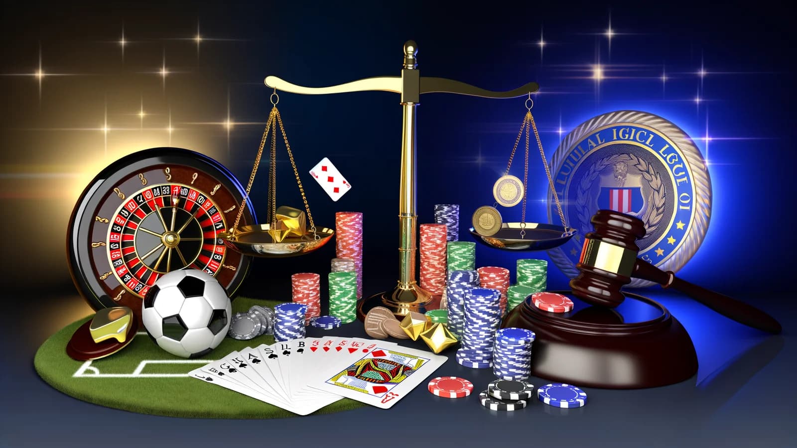 Editorial illustration: Louisiana Legislature to Debate Prop Bet Rules, Sweepstakes Ban, and Online Lottery Proposal