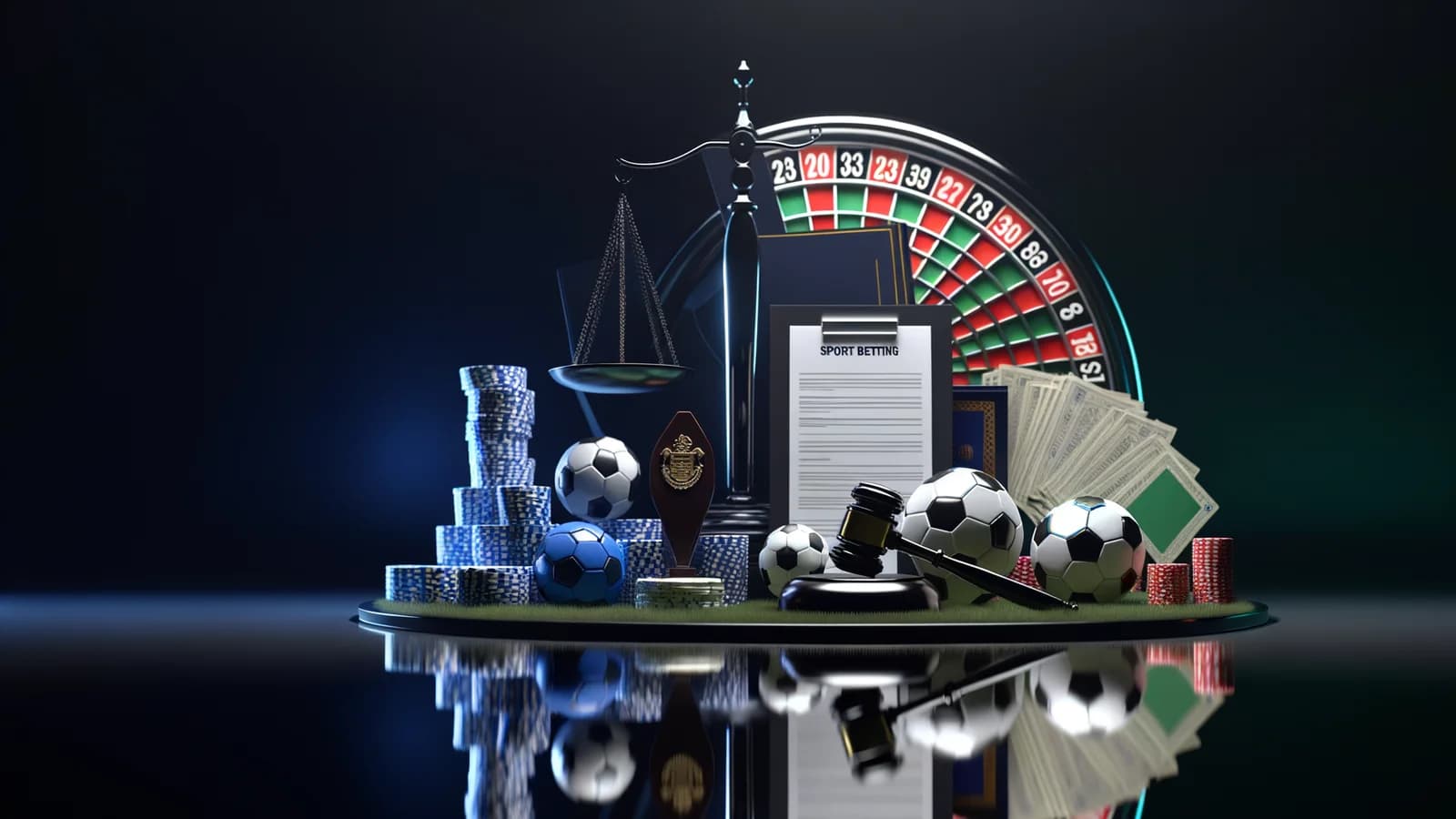 Editorial illustration: Massachusetts Senate Committee Moves Forward on Sport Betting Tax Hike and Restrictions