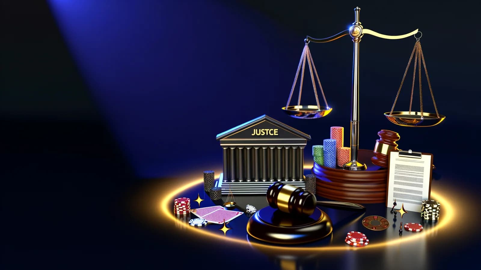 Editorial illustration: New Jersey Bill Targets Prediction Markets in Effort to Tighten Sports Betting Rules