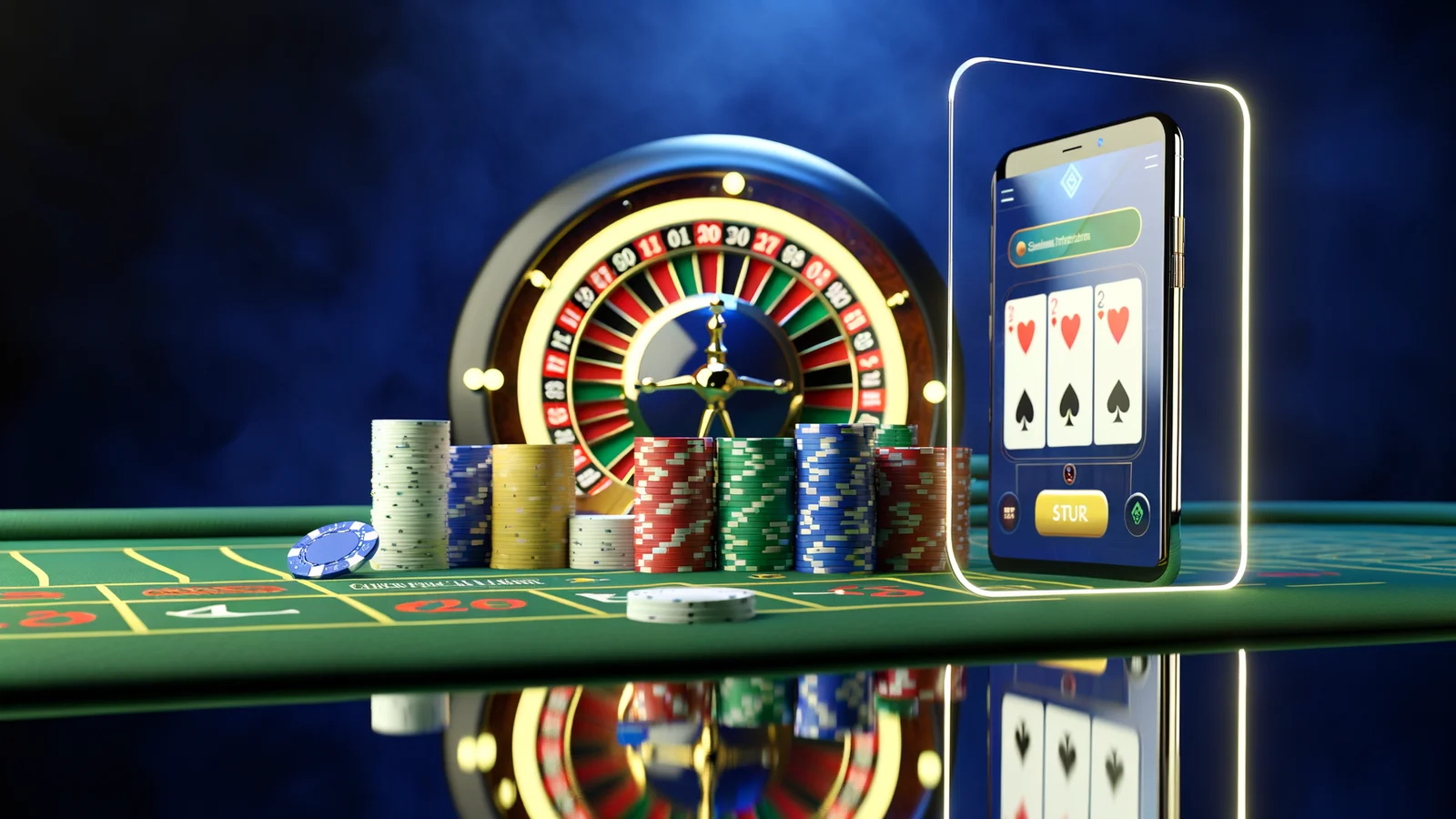 Editorial illustration: Surge in Gambling Addiction Support Requests Linked to Growth of Ontario's Online Market