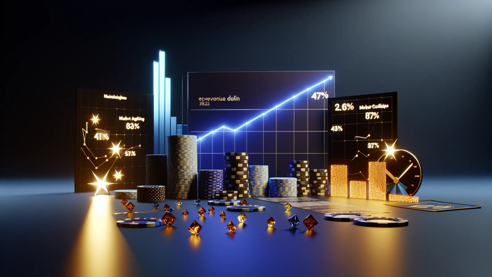 Editorial illustration: Raketech Sees 47% Revenue Decline Amid Major Restructuring in 2025