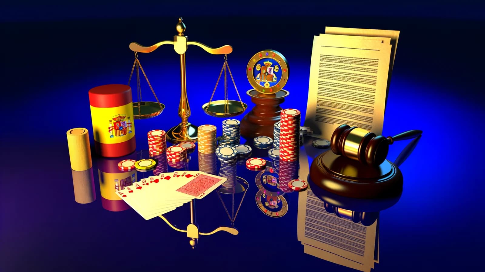 Editorial illustration: Spain Signals Major Gambling Regulation Updates in 2026