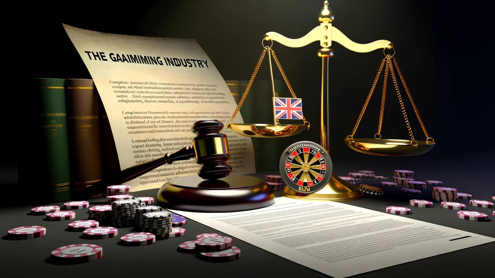 Editorial illustration: UK Ban on Unlicensed Betting Sponsors Aims to Support Regulated Bookmakers