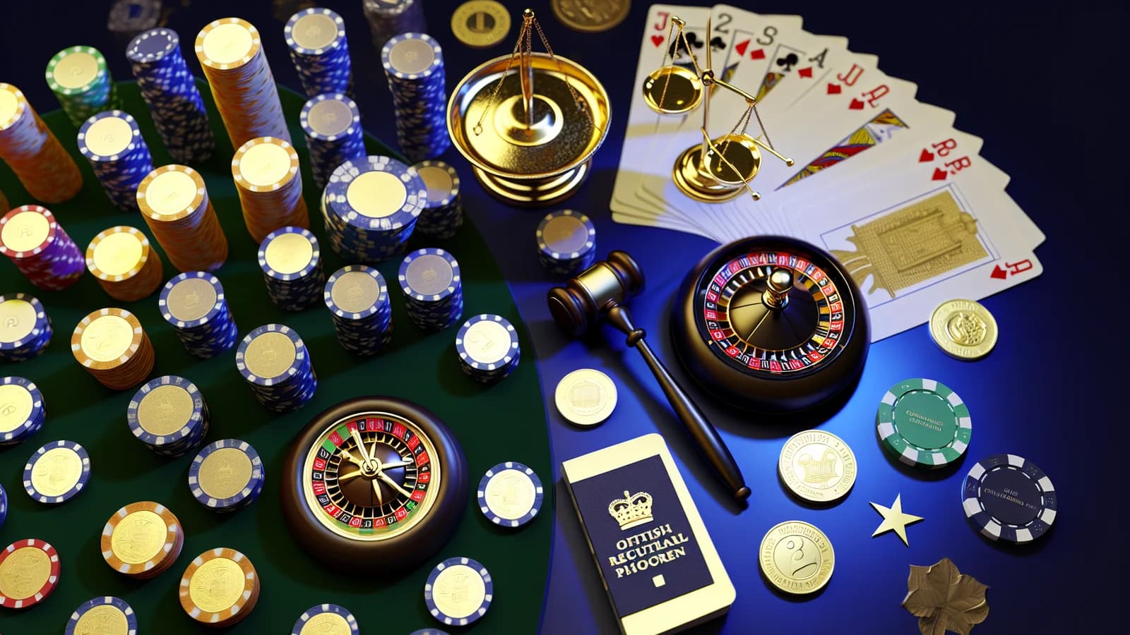 Editorial illustration: UK Gambling Sector Faces Ongoing Battle Against Black Market Operations