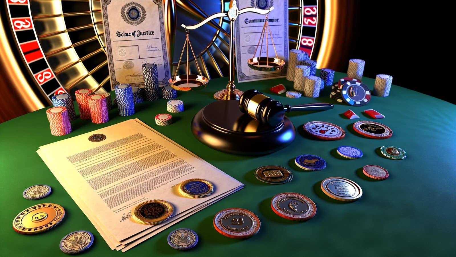 Editorial illustration: Washington State Advances College Sports Betting Bill With Tight Restrictions